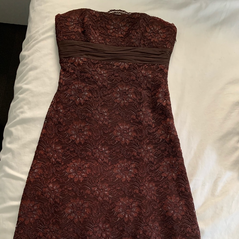 BCBG strapless cocktail dress